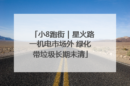 小8跑街｜星火路一机电市场外 绿化带垃圾长期未清
