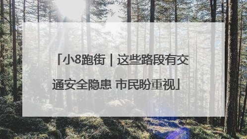 小8跑街｜这些路段有交通安全隐患 市民盼重视