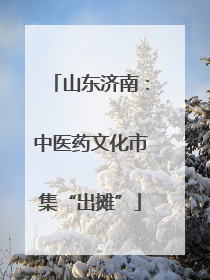 山东济南：中医药文化市集“出摊”