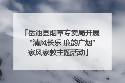 岳池县烟草专卖局开展“清风长乐 廉韵广烟”家风家教主题活动