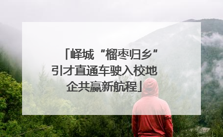 峄城“榴枣归乡”引才直通车驶入校地企共赢新航程