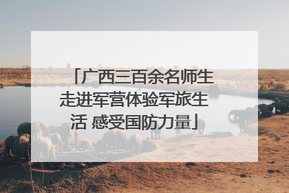 广西三百余名师生走进军营体验军旅生活 感受国防力量