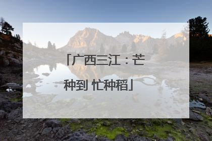 广西三江：芒种到 忙种稻