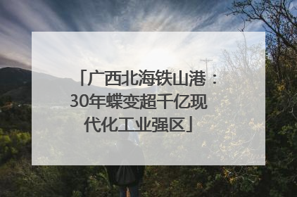 广西北海铁山港：30年蝶变超千亿现代化工业强区
