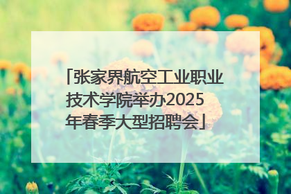 张家界航空工业职业技术学院举办2025年春季大型招聘会