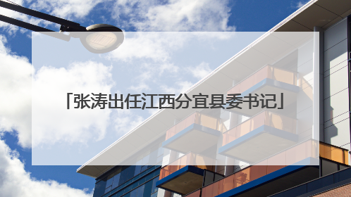 张涛出任江西分宜县委书记