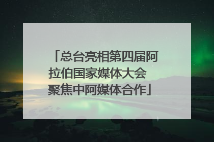 总台亮相第四届阿拉伯国家媒体大会 聚焦中阿媒体合作