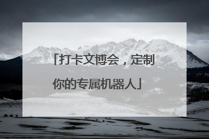 打卡文博会，定制你的专属机器人