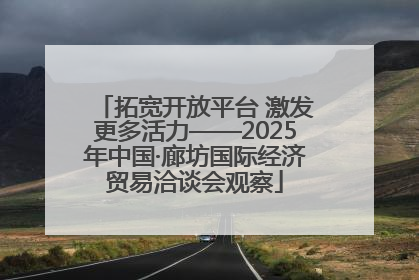 拓宽开放平台 激发更多活力——2025年中国·廊坊国际经济贸易洽谈会观察