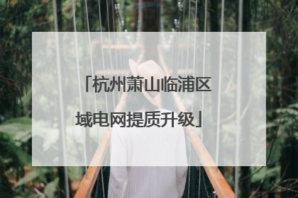 杭州萧山临浦区域电网提质升级
