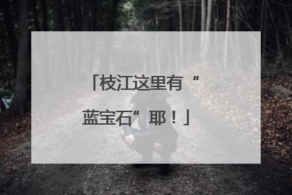 枝江这里有“蓝宝石”耶！