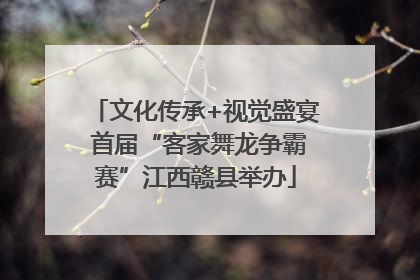 文化传承+视觉盛宴 首届“客家舞龙争霸赛”江西赣县举办