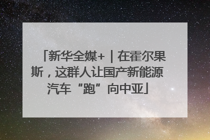新华全媒+｜在霍尔果斯，这群人让国产新能源汽车“跑”向中亚