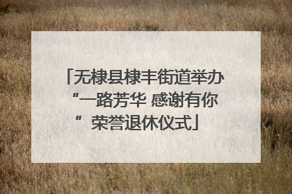 无棣县棣丰街道举办“一路芳华 感谢有你”荣誉退休仪式