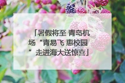 暑假将至 青岛机场“青易飞 惠校园”走进海大送惊喜