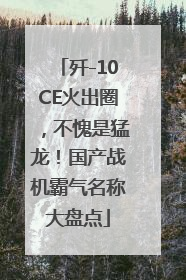 歼-10CE火出圈，不愧是猛龙！国产战机霸气名称大盘点