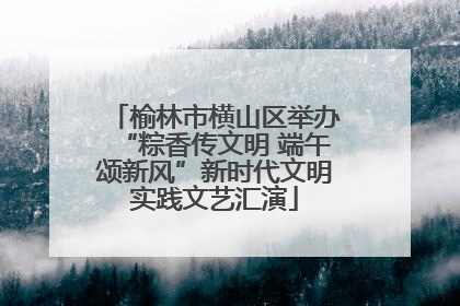 榆林市横山区举办“粽香传文明 端午颂新风”新时代文明实践文艺汇演