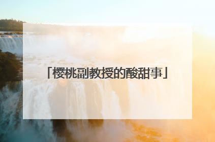 樱桃副教授的酸甜事