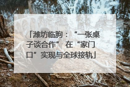 潍坊临朐：“一张桌子谈合作” 在“家门口”实现与全球接轨