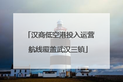汉商低空港投入运营 航线覆盖武汉三镇