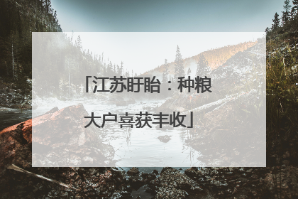 江苏盱眙：种粮大户喜获丰收