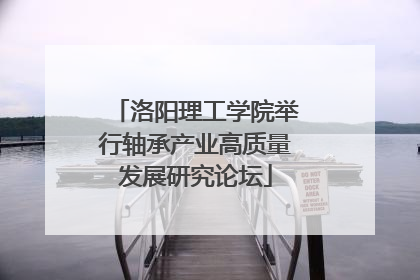 洛阳理工学院举行轴承产业高质量发展研究论坛