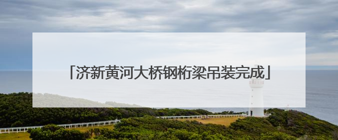 济新黄河大桥钢桁梁吊装完成