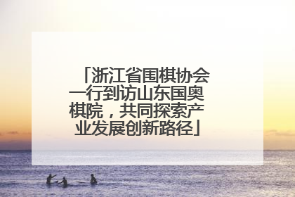 浙江省围棋协会一行到访山东国奥棋院，共同探索产业发展创新路径