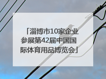 淄博市10家企业参展第42届中国国际体育用品博览会