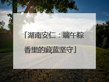 湖南安仁：端午粽香里的藏蓝坚守