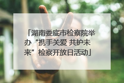 湖南娄底市检察院举办“携手关爱 共护未来”检察开放日活动