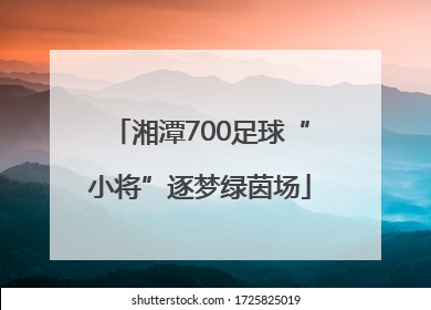 湘潭700足球“小将”逐梦绿茵场