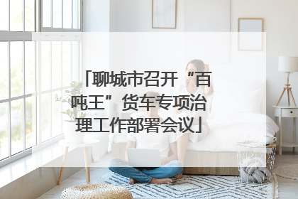 聊城市召开“百吨王”货车专项治理工作部署会议