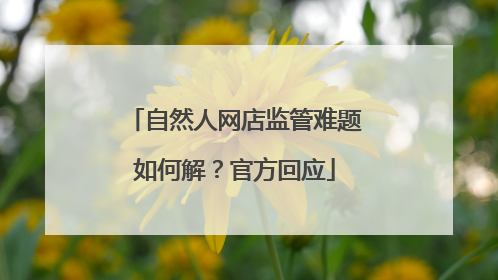 自然人网店监管难题如何解？官方回应