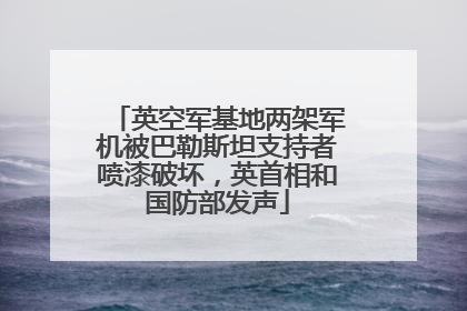 英空军基地两架军机被巴勒斯坦支持者喷漆破坏，英首相和国防部发声