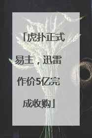 虎扑正式易主，迅雷作价5亿完成收购