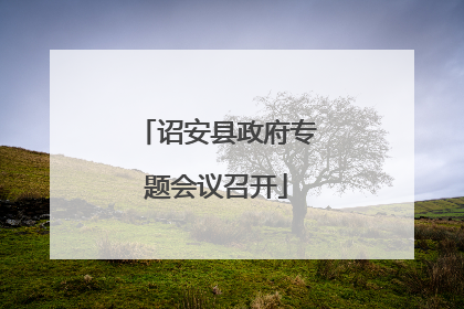 诏安县政府专题会议召开