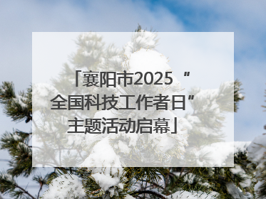 襄阳市2025“全国科技工作者日”主题活动启幕