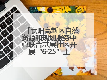 襄阳高新区自然资源和规划服务中心联合基层社区开展“6·25”土地日宣传活动