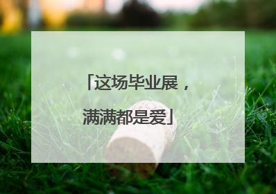 这场毕业展，满满都是爱