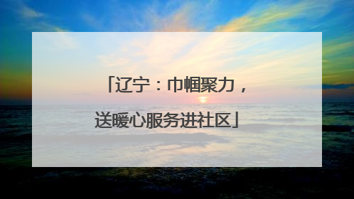 辽宁：巾帼聚力，送暖心服务进社区