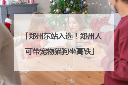 郑州东站入选！郑州人可带宠物猫狗坐高铁
