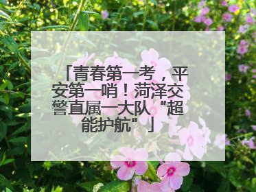 青春第一考，平安第一哨！菏泽交警直属一大队“超能护航”