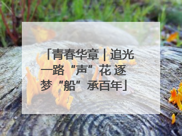 青春华章｜追光一路“声”花 逐梦“船”承百年