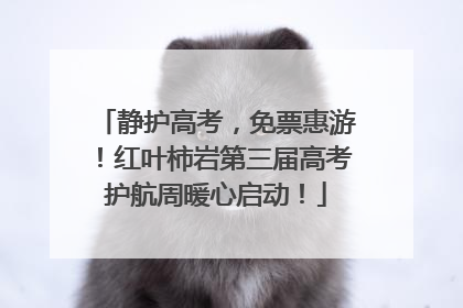 静护高考，免票惠游！红叶柿岩第三届高考护航周暖心启动！