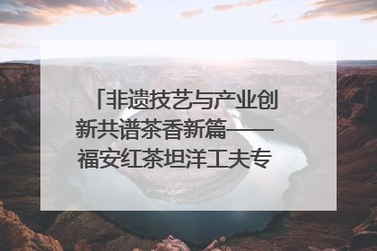 非遗技艺与产业创新共谱茶香新篇——福安红茶坦洋工夫专场推介会在京举办