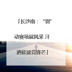 长沙南：“羽”动赛场展风采 汗洒征途竞锋芒