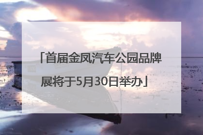 首届金凤汽车公园品牌展将于5月30日举办