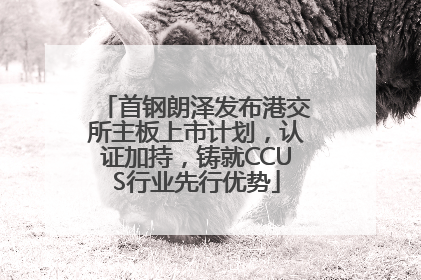 首钢朗泽发布港交所主板上市计划，认证加持，铸就CCUS行业先行优势
