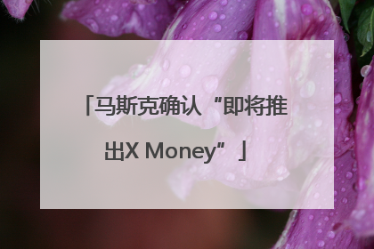 马斯克确认“即将推出X Money”